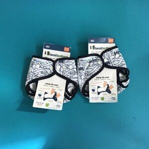Bestbottom bundle of two all in two diaper cover. OS NWT